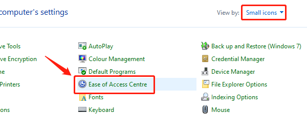 click-ease-of-access-center