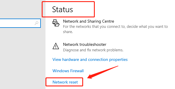 click-network-reset