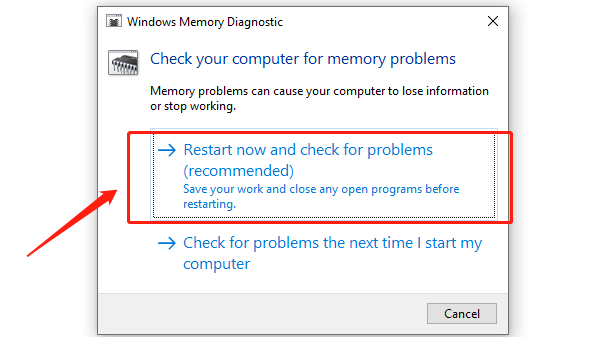 use-windows-memory-diagnostic-tool