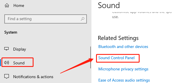 open-the-sound-control-panel