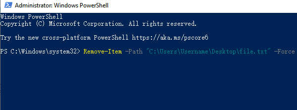 use-powershell-to-delete-the-file