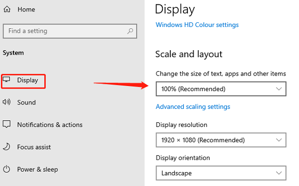 check-the-resolution-settings