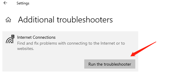 run-network-troubleshooter