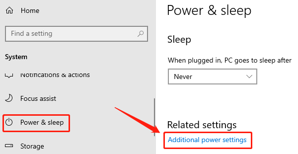 click-additional-power-settings