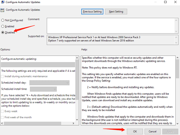 disable-updates-via-group-policy-editor