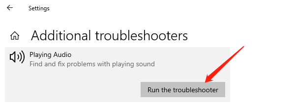 run-audio-troubleshooter