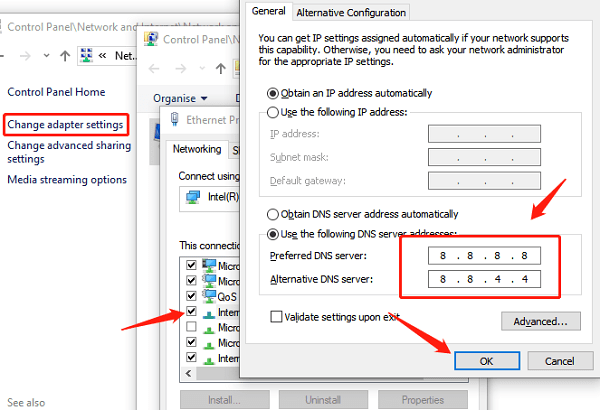 change-dns-server-address