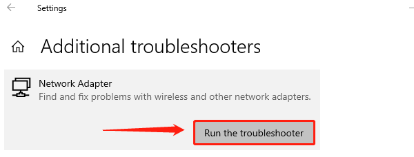 run-network-troubleshooter