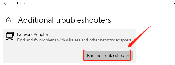 run-network-troubleshooter