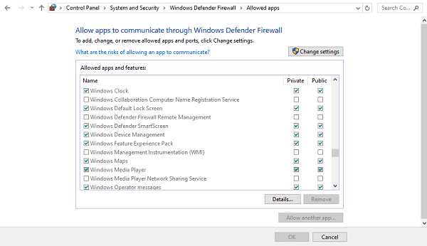 check-firewall-settings