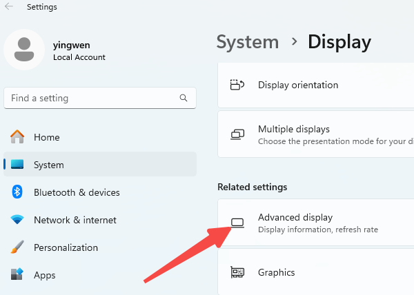 Display-Settings