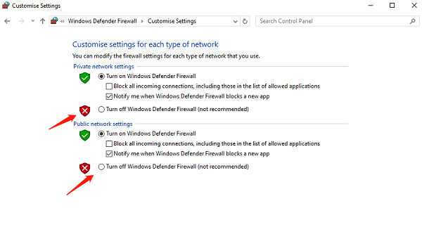 network-connection-and-firewall-settings