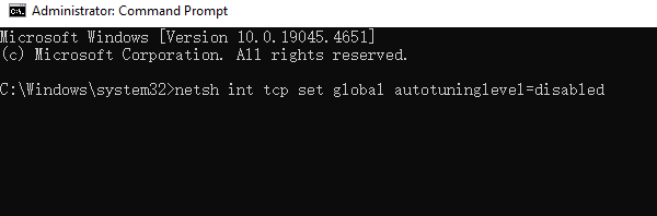 disable-windows-auto-tuning
