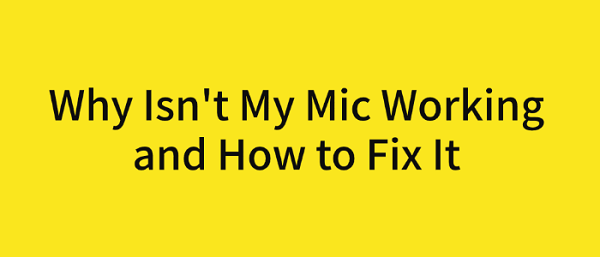 fix-mic-not-working