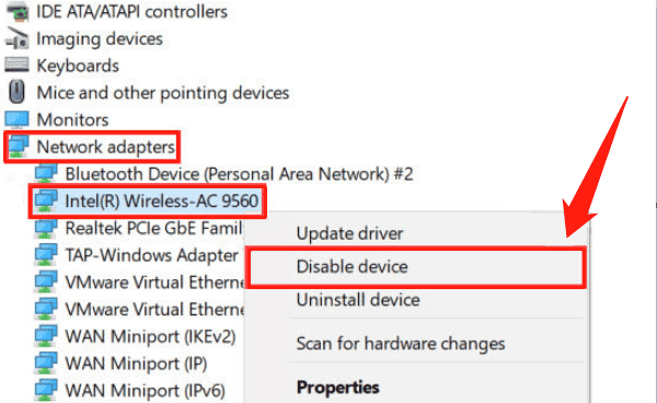 select-disable-device