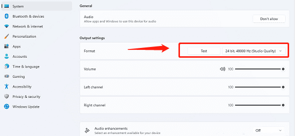 adjust-audio-format