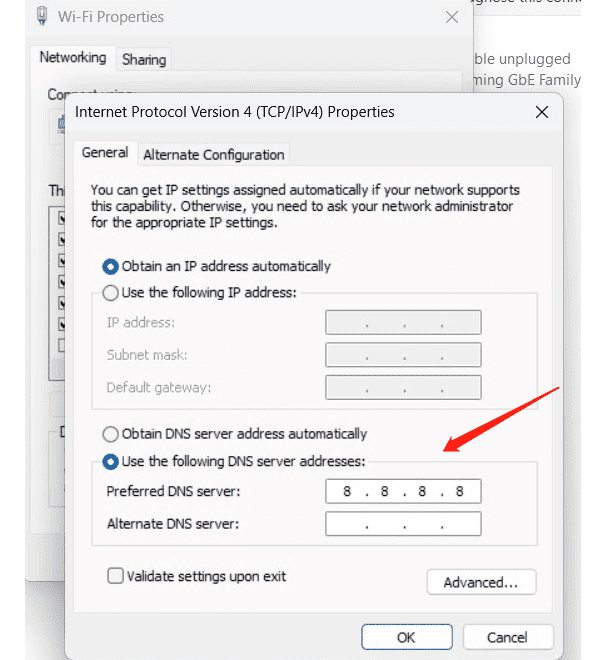 change-DNS-server-settings