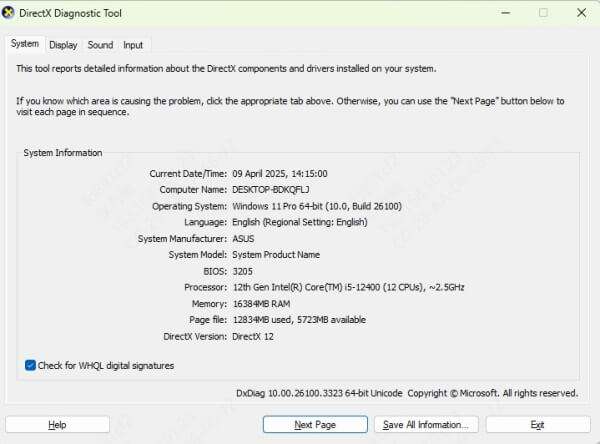 diag-system-information