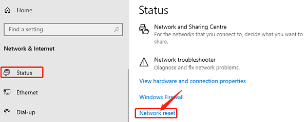 click-network-reset